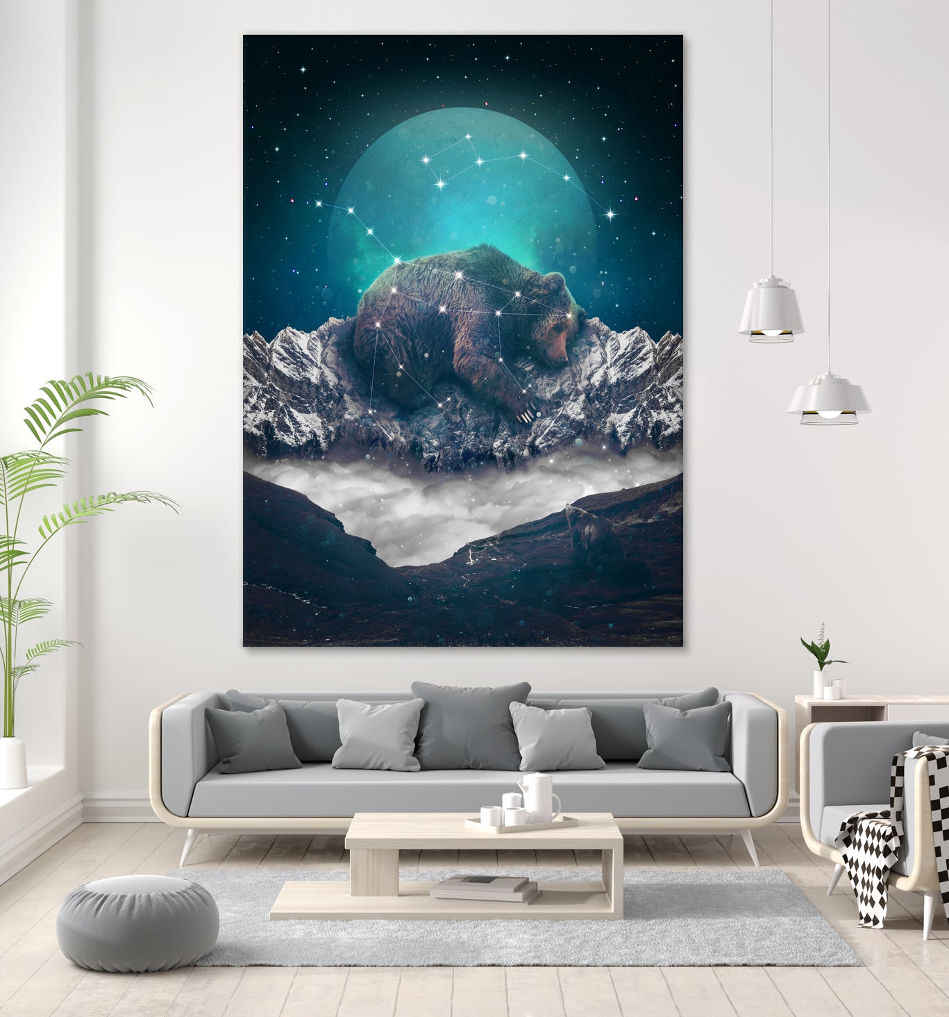 Under the Stars (Ursa Major) by Soaring Anchor on GIANT ART - blue photo illustration