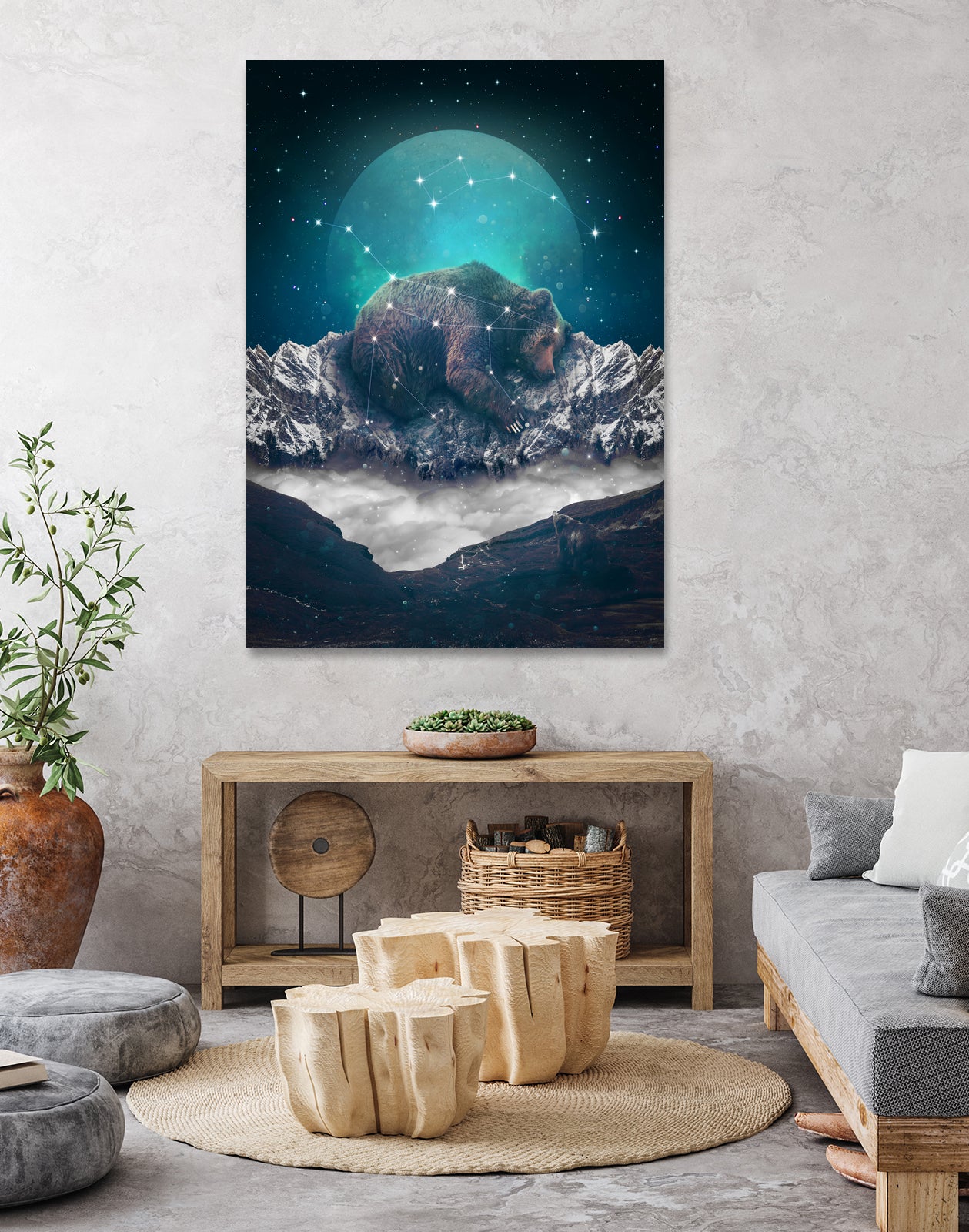 Under the Stars (Ursa Major) by Soaring Anchor on GIANT ART - blue photo illustration