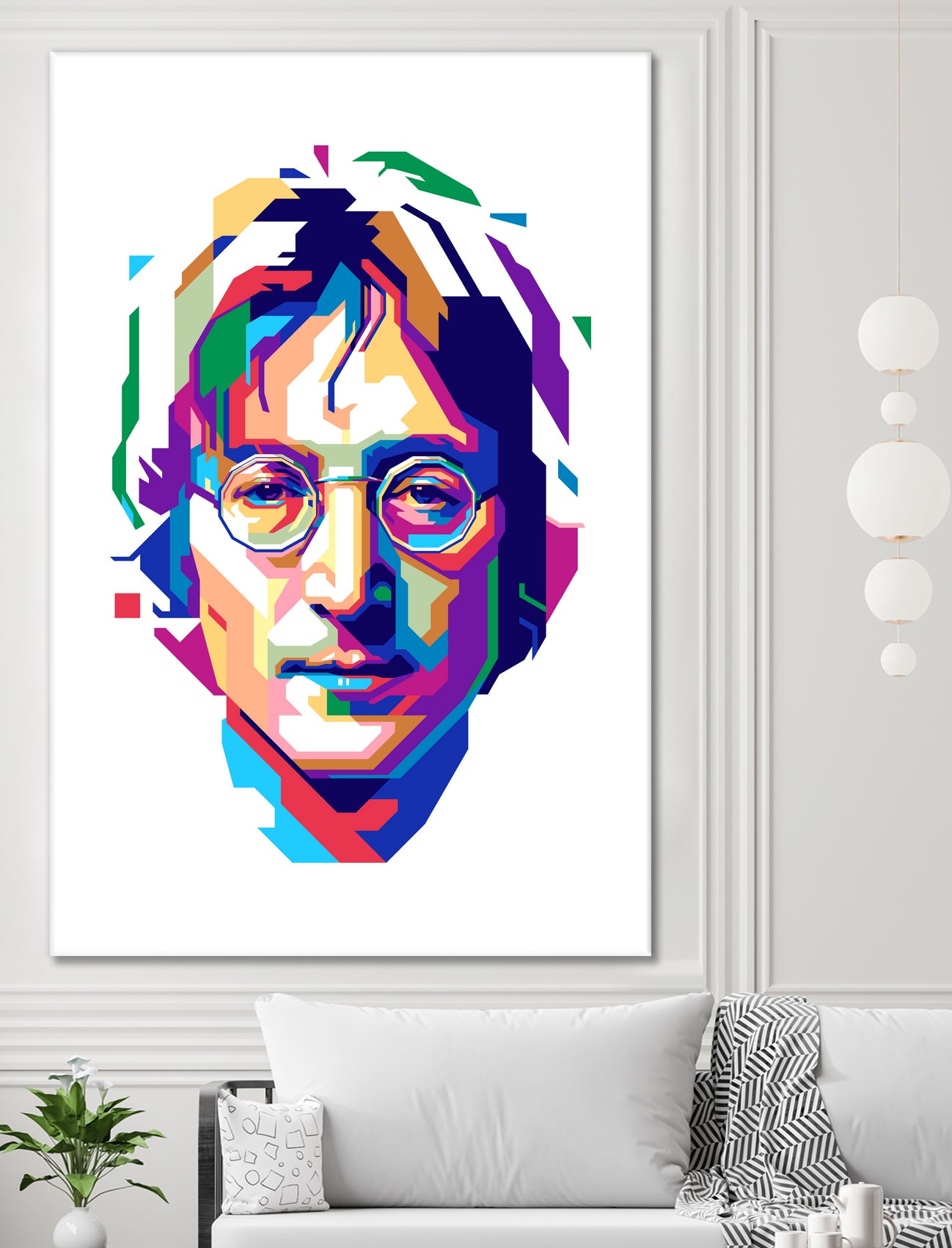 John Lennon in WPAP by J Prayitno Widodo on GIANT ART - white vector illustration