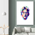 John Lennon in WPAP by J Prayitno Widodo on GIANT ART - white vector illustration