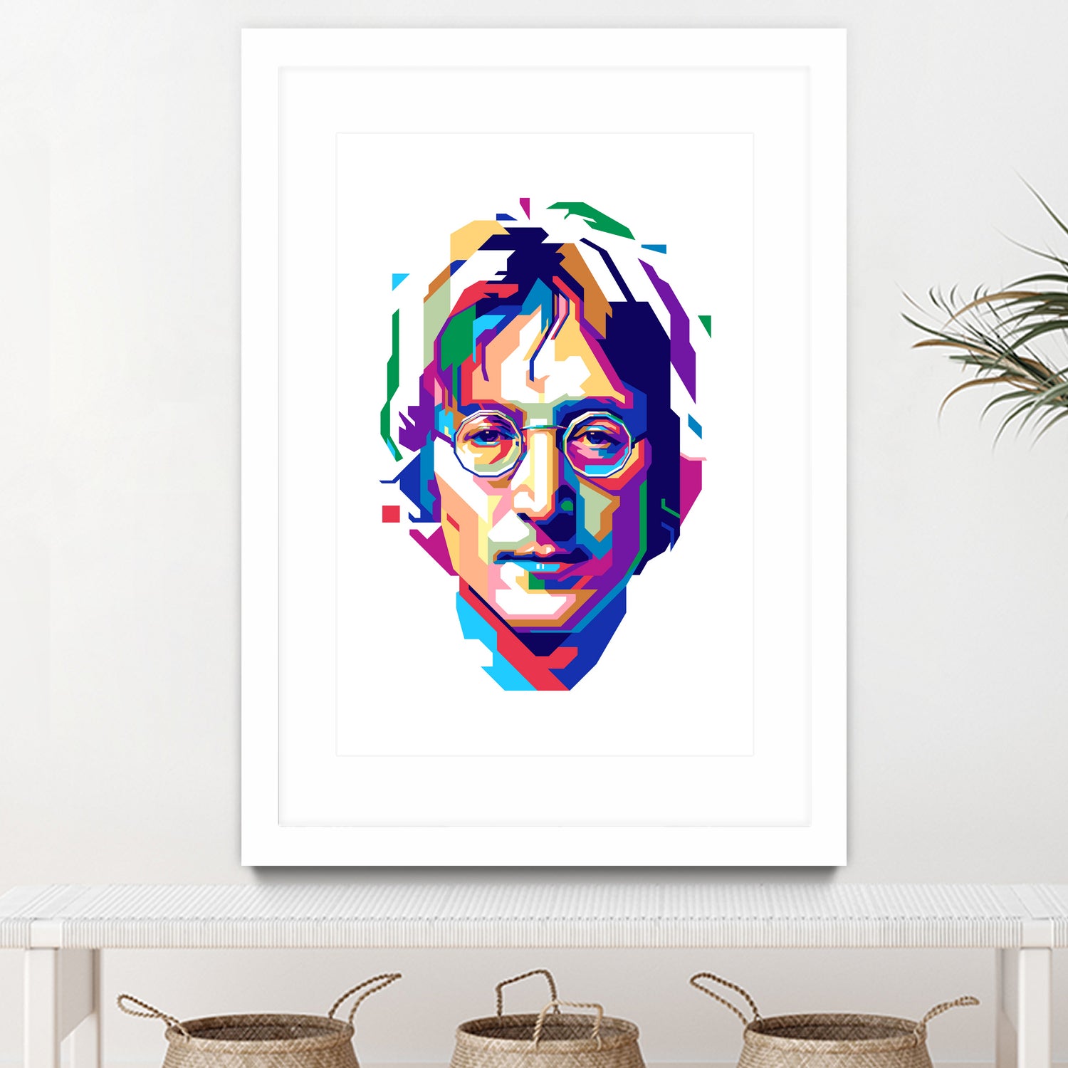 John Lennon in WPAP by J Prayitno Widodo on GIANT ART - white vector illustration