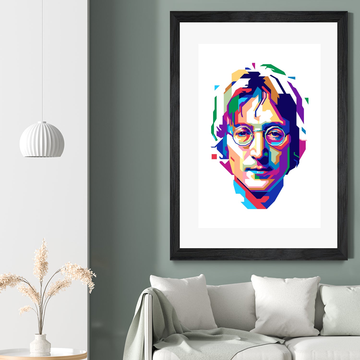 John Lennon in WPAP by J Prayitno Widodo on GIANT ART - white vector illustration