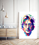 John Lennon in WPAP by J Prayitno Widodo on GIANT ART - white vector illustration