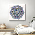 Mandala 03 by Ranka Stevic on GIANT ART - blue mixed media