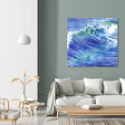 ATLANTIC WAVES by Stevyn Llewellyn on GIANT ART - blue mixed media
