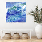 ATLANTIC WAVES by Stevyn Llewellyn on GIANT ART - blue mixed media