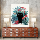 Popoki by Michelle Bothe on GIANT ART - green digital painting