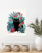 Popoki by Michelle Bothe on GIANT ART - green digital painting