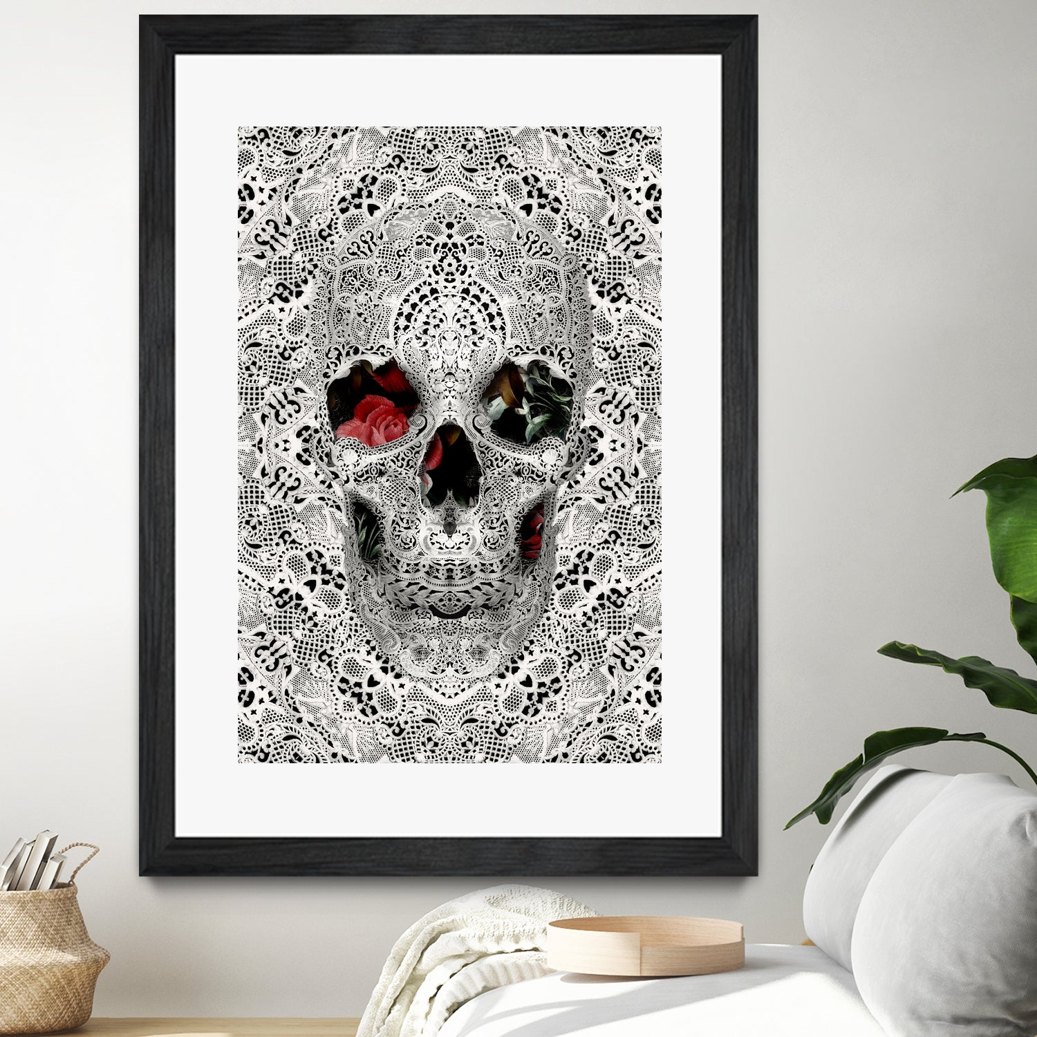 Lace Skull Light by Ali Gulec on GIANT ART - white photo illustration