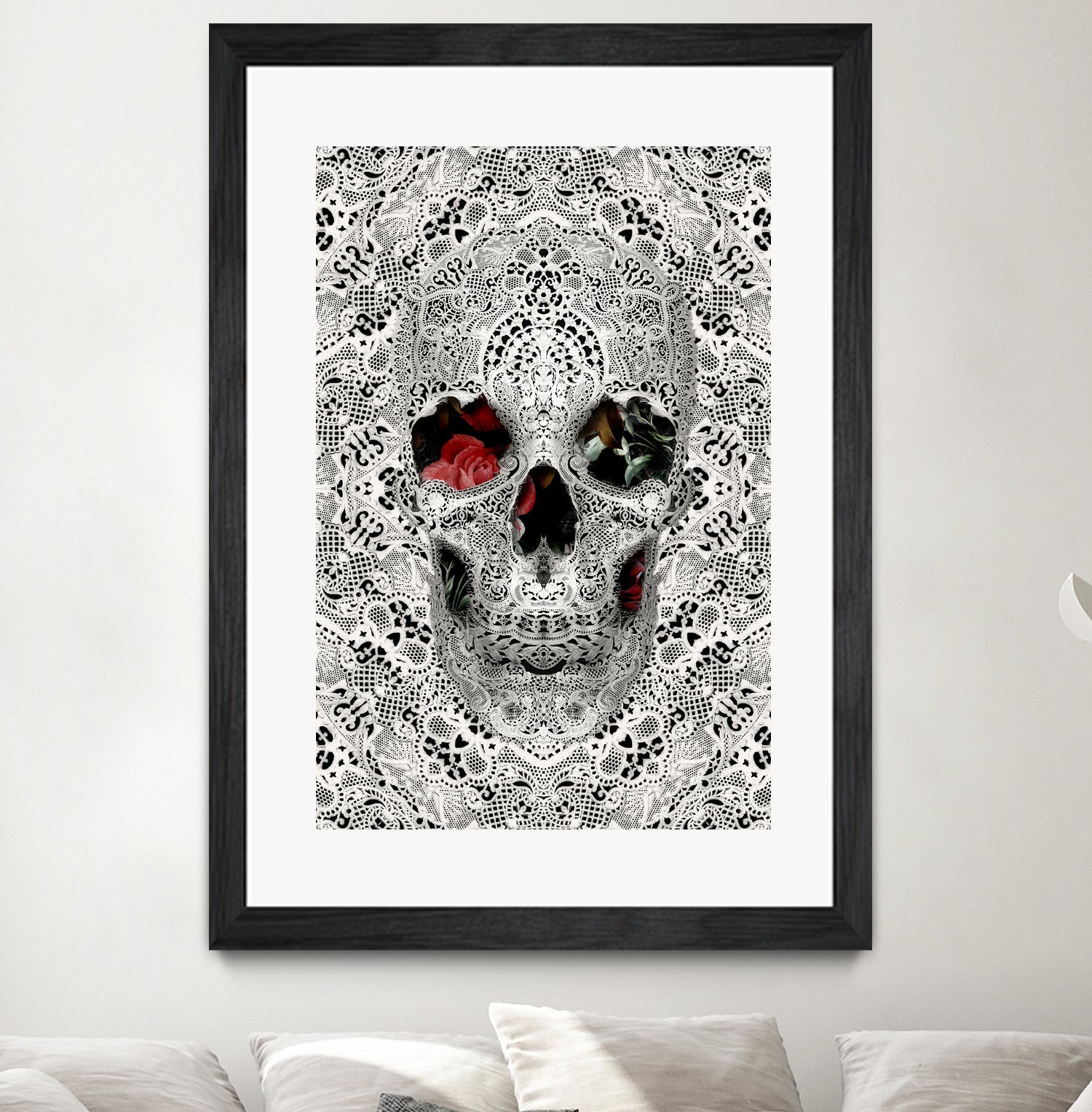 Lace Skull Light by Ali Gulec on GIANT ART - white photo illustration