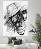 man by Marcin Kowalewski on GIANT ART - white digital drawing