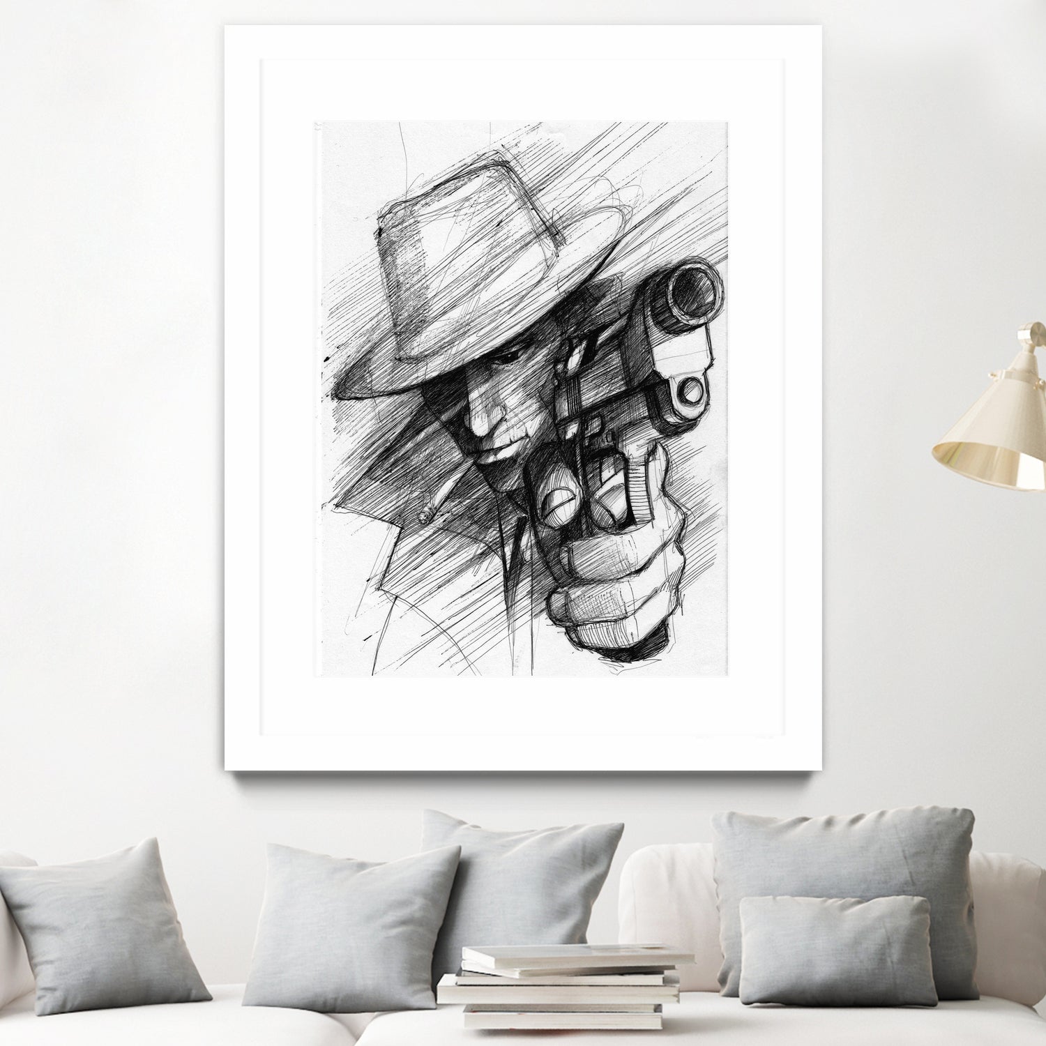 man by Marcin Kowalewski on GIANT ART - white digital drawing