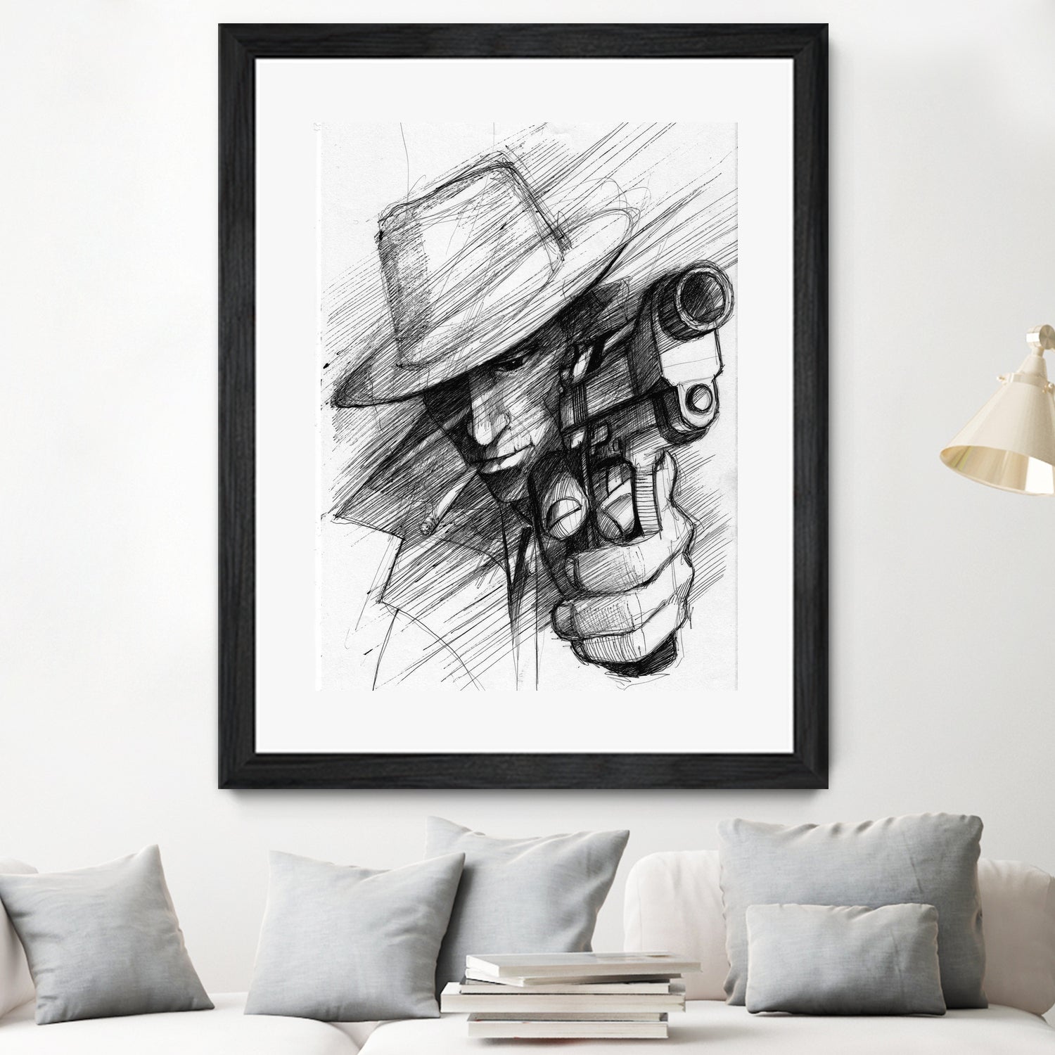 man by Marcin Kowalewski on GIANT ART - white digital drawing