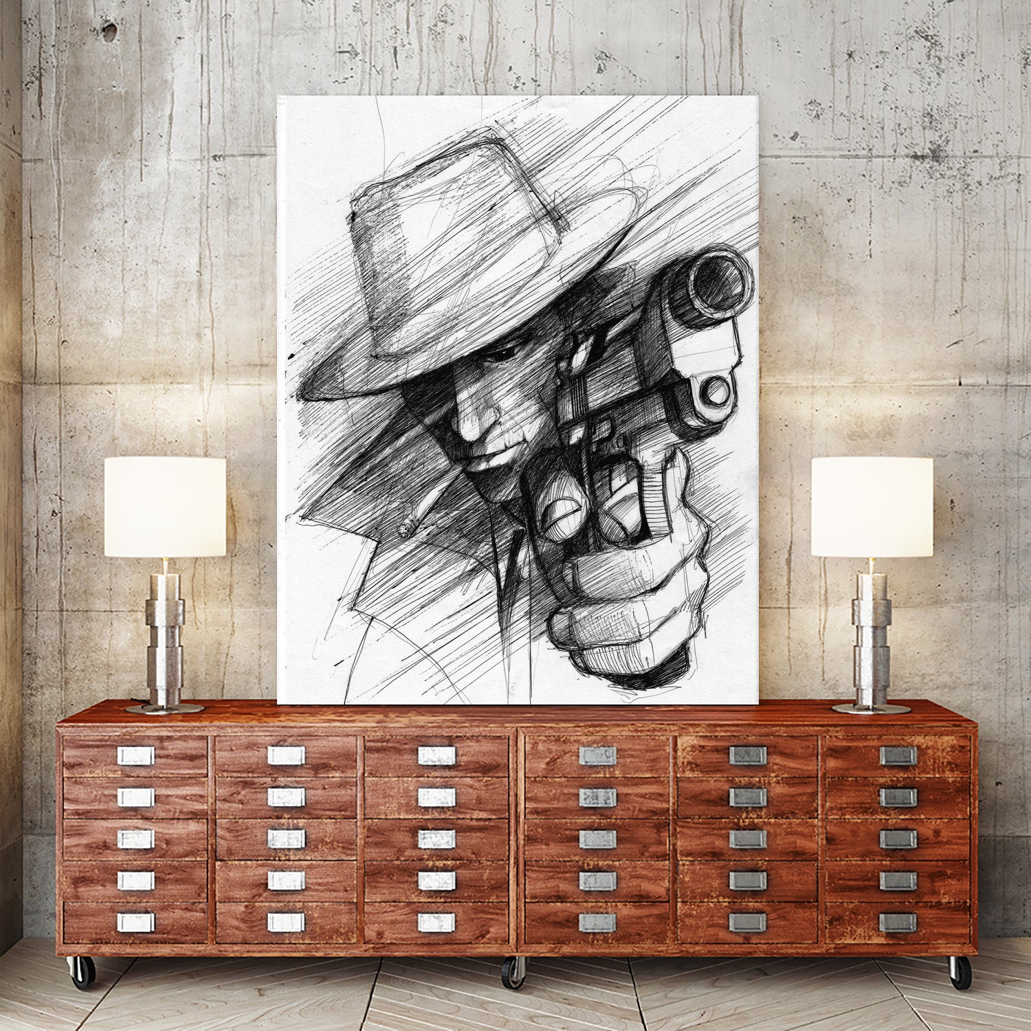 man by Marcin Kowalewski on GIANT ART - white digital drawing