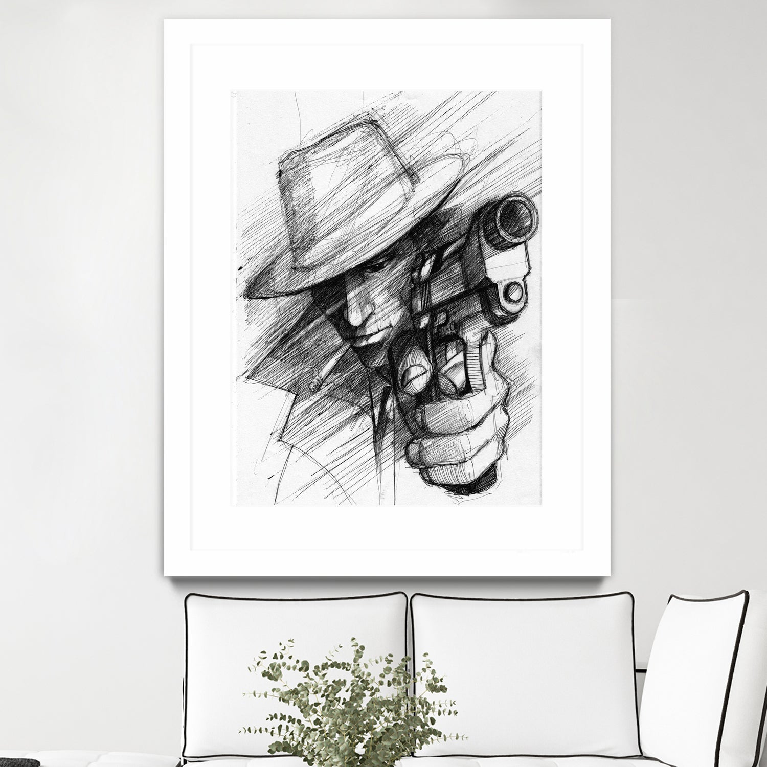 man by Marcin Kowalewski on GIANT ART - white digital drawing