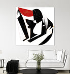 The Kiss II in Black and Red by Gregory Baldwin on GIANT ART - black digital painting