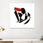 The Kiss II in Black and Red by Gregory Baldwin on GIANT ART - black digital painting