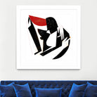 The Kiss II in Black and Red by Gregory Baldwin on GIANT ART - black digital painting