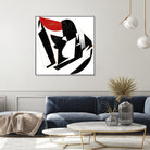 The Kiss II in Black and Red by Gregory Baldwin on GIANT ART - black digital painting