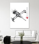 Mono Racer sumi-e by Antonio Camarena on GIANT ART - white digital painting