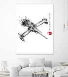 Mono Racer sumi-e by Antonio Camarena on GIANT ART - white digital painting