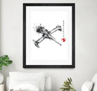 Mono Racer sumi-e by Antonio Camarena on GIANT ART - white digital painting