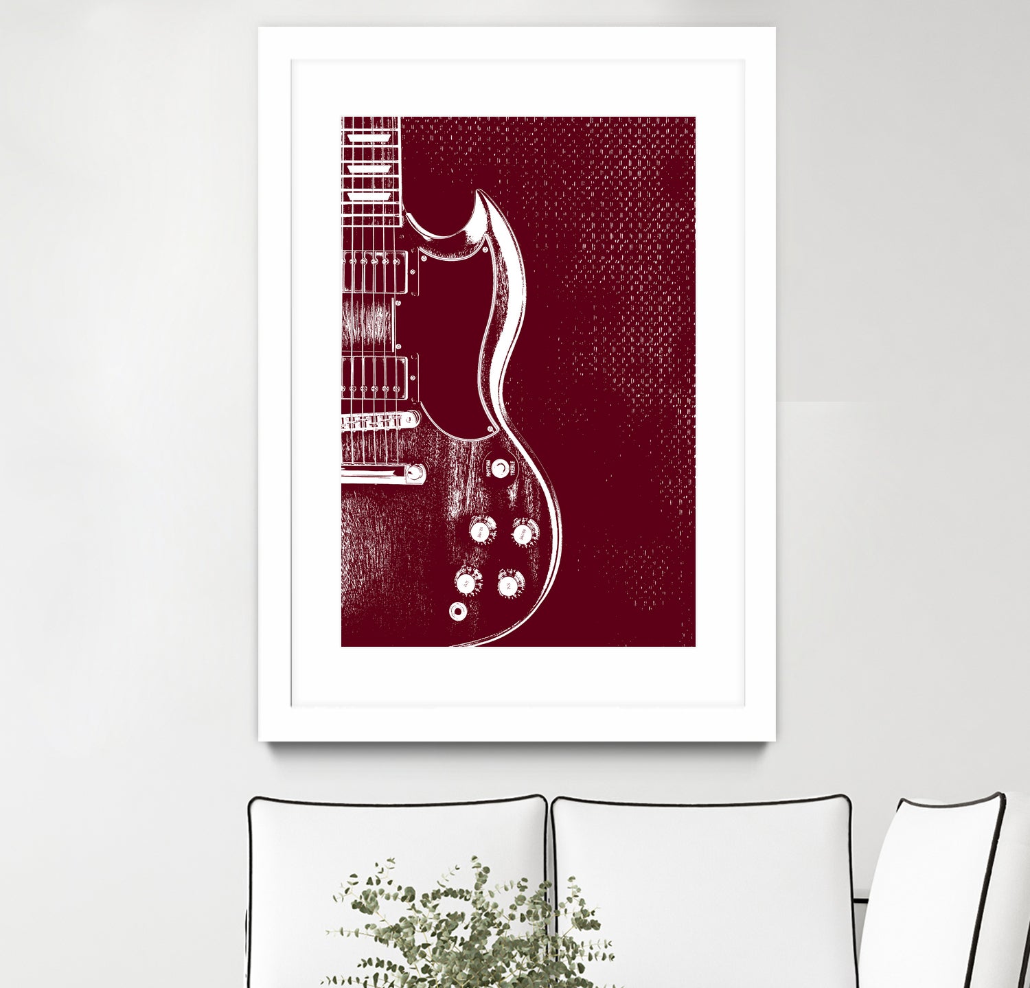 Gibson SG - Angus Young by André Manfrini Garcia on GIANT ART - red digital painting