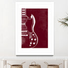 Gibson SG - Angus Young by André Manfrini Garcia on GIANT ART - red digital painting