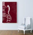 Gibson SG - Angus Young by André Manfrini Garcia on GIANT ART - red digital painting