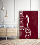 Gibson SG - Angus Young by André Manfrini Garcia on GIANT ART - red digital painting