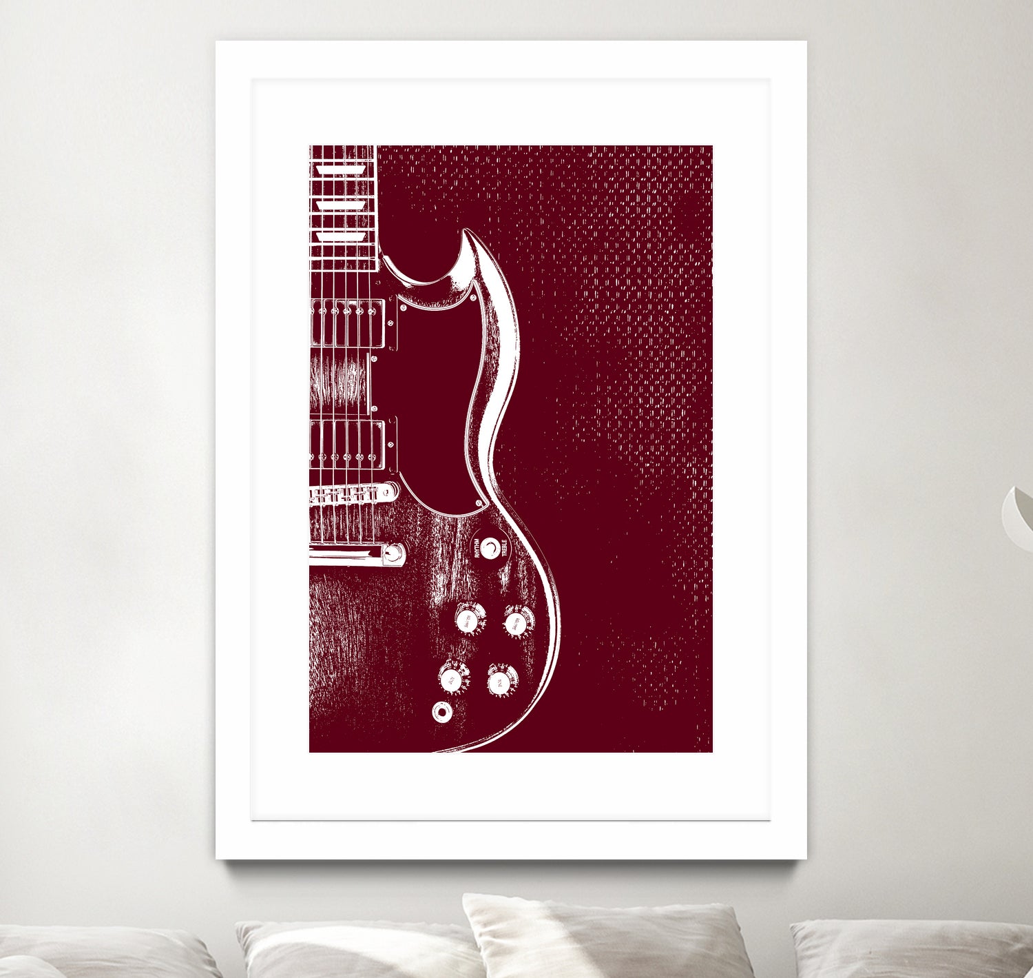 Gibson SG - Angus Young by André Manfrini Garcia on GIANT ART - red digital painting