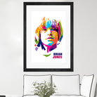 Brian Jones in WPAP by J Prayitno Widodo on GIANT ART - white photo illustration