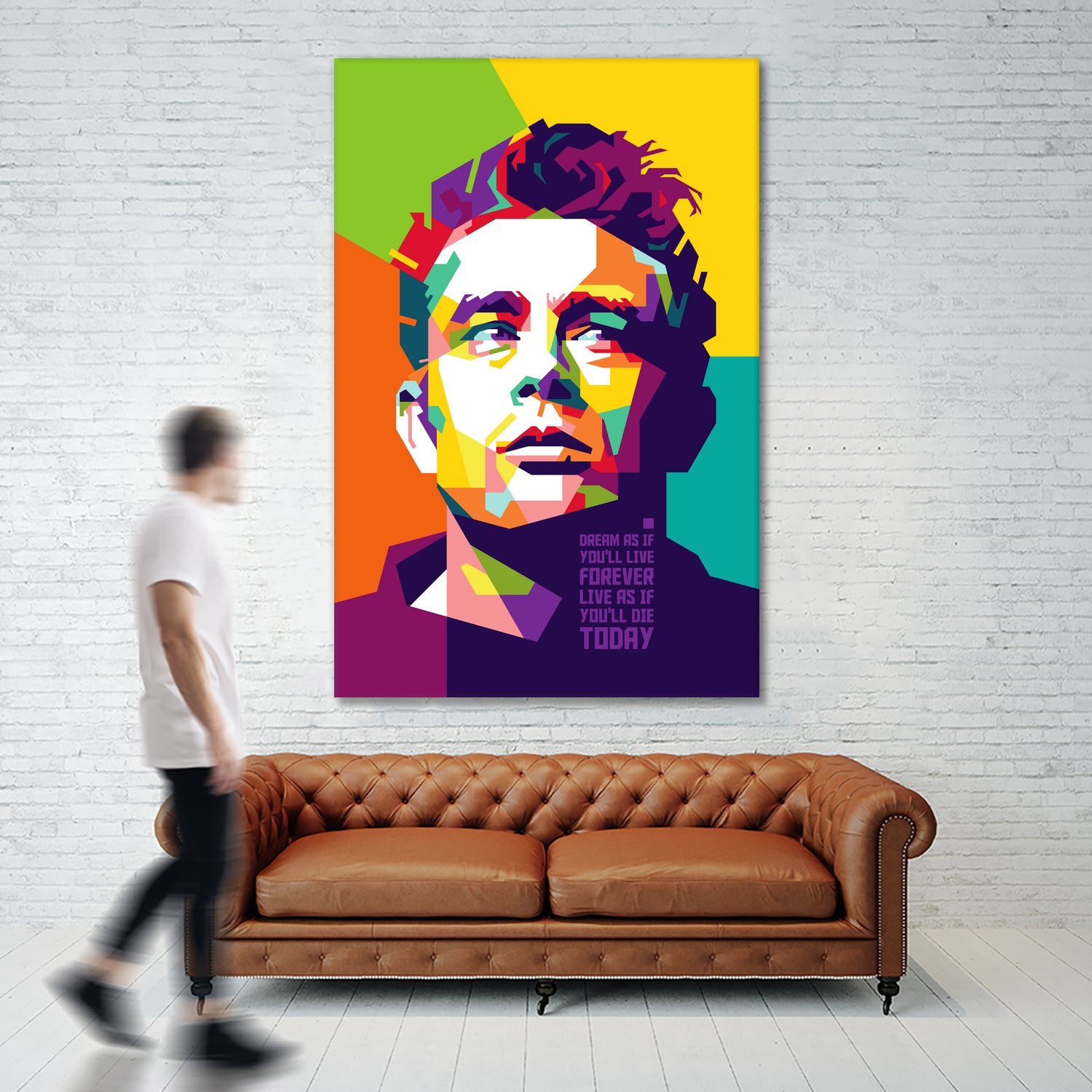 James Dean in WPAP by J Prayitno Widodo on GIANT ART - fuchsia photo illustration