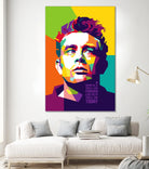 James Dean in WPAP by J Prayitno Widodo on GIANT ART - fuchsia photo illustration