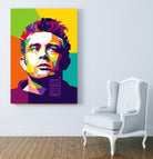 James Dean in WPAP by J Prayitno Widodo on GIANT ART - fuchsia photo illustration