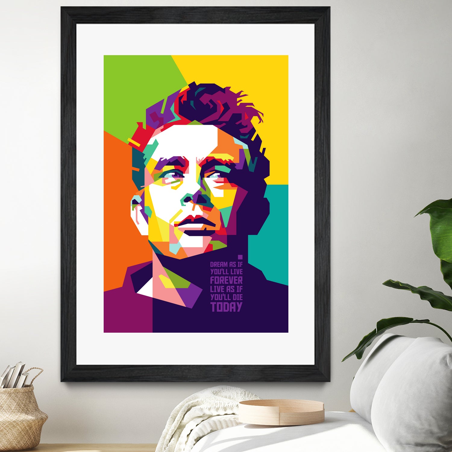 James Dean in WPAP by J Prayitno Widodo on GIANT ART - fuchsia photo illustration