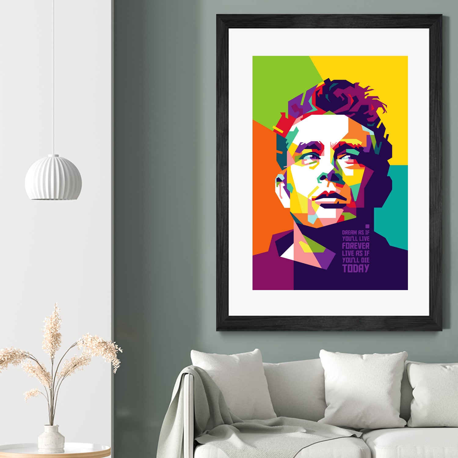 James Dean in WPAP by J Prayitno Widodo on GIANT ART - fuchsia photo illustration