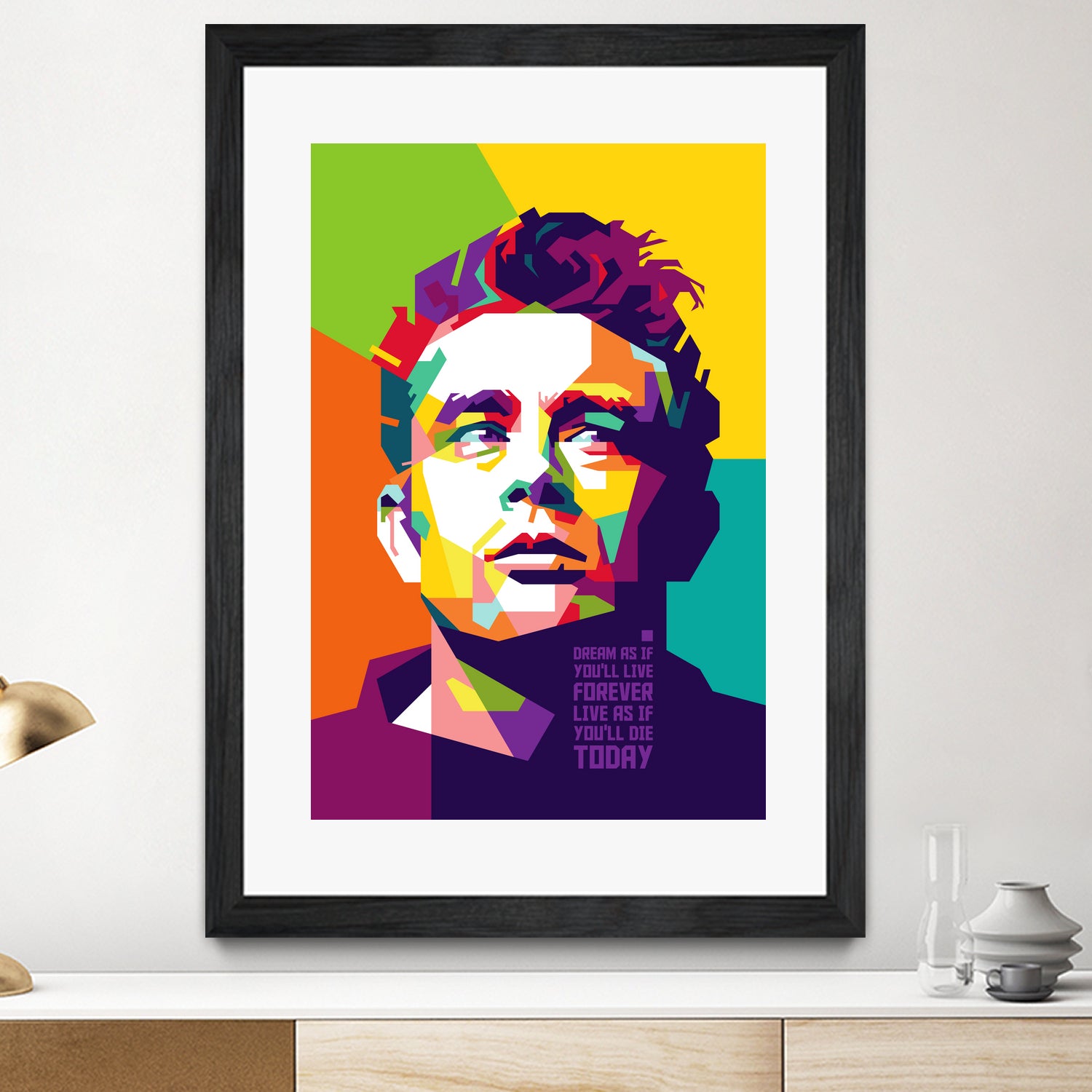 James Dean in WPAP by J Prayitno Widodo on GIANT ART - fuchsia photo illustration