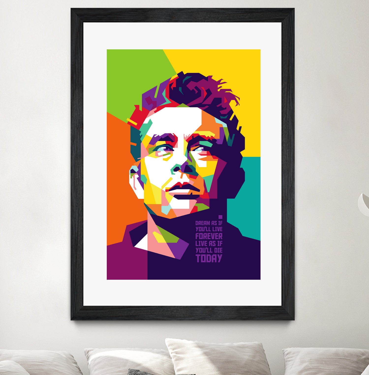 James Dean in WPAP by J Prayitno Widodo on GIANT ART - fuchsia photo illustration