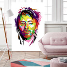 Thom Yorke in WPAP by J Prayitno Widodo on GIANT ART - fuchsia photo illustration