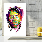 Thom Yorke in WPAP by J Prayitno Widodo on GIANT ART - fuchsia photo illustration