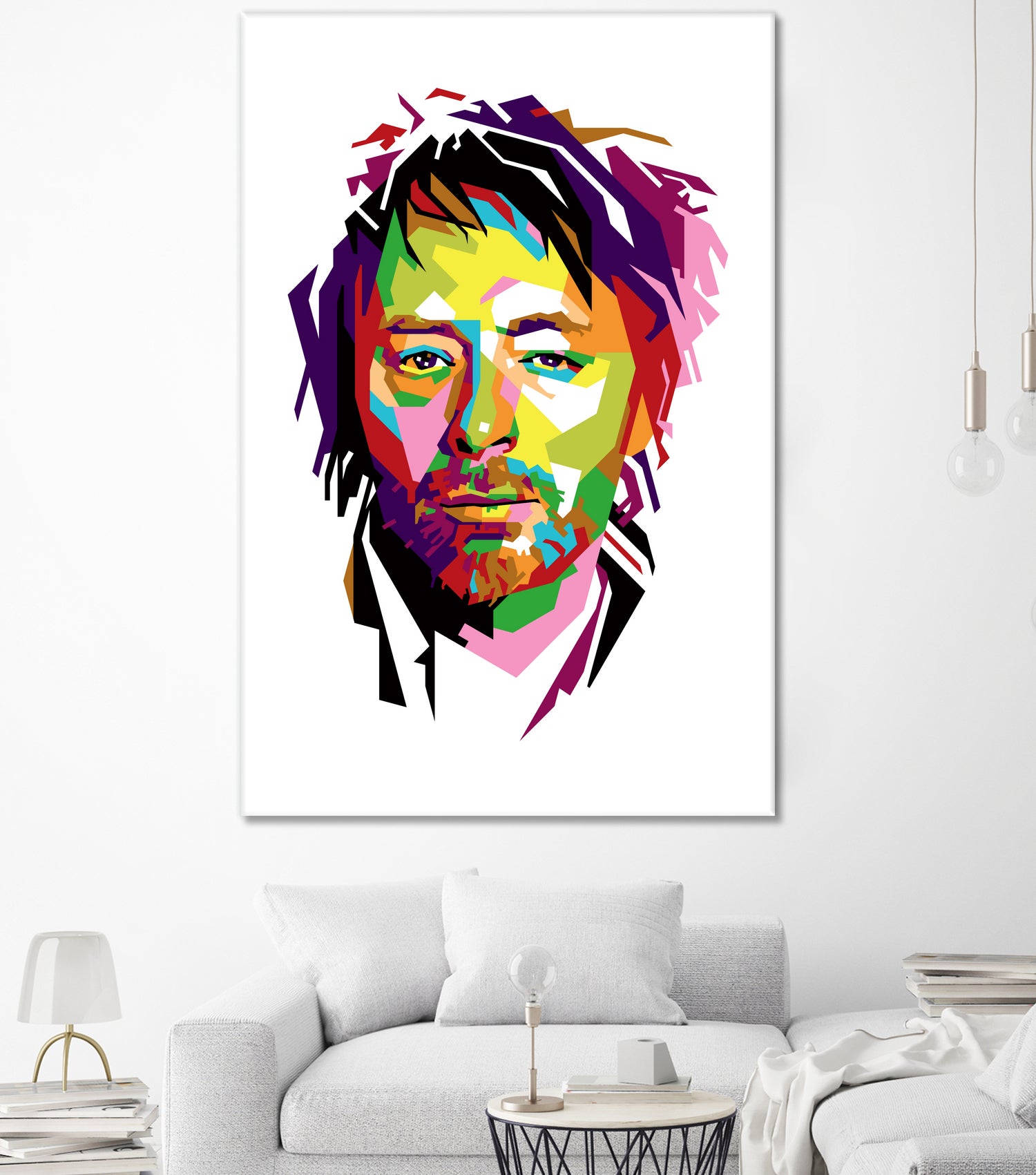 Thom Yorke in WPAP by J Prayitno Widodo on GIANT ART - fuchsia photo illustration