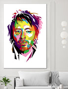 Thom Yorke in WPAP by J Prayitno Widodo on GIANT ART - fuchsia photo illustration