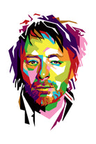 Thom Yorke in WPAP by J Prayitno Widodo on GIANT ART - fuchsia photo illustration