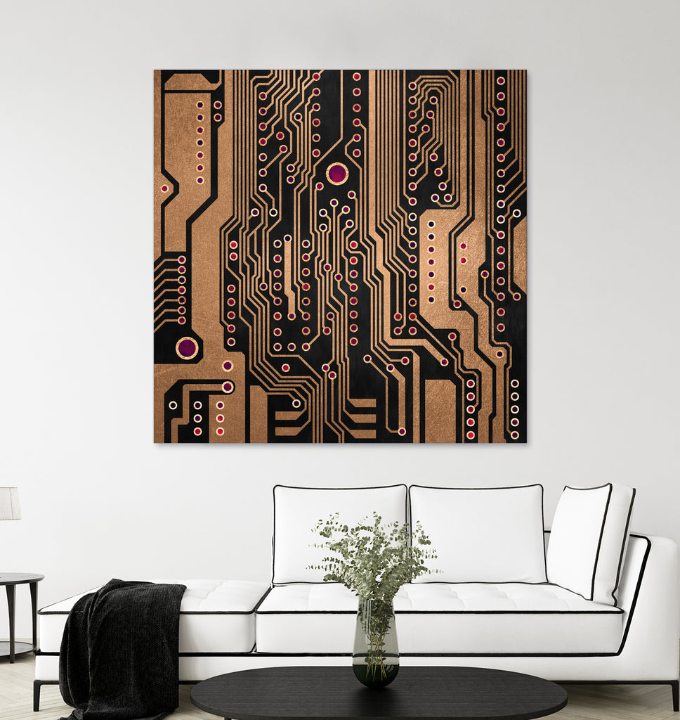 PCB / Version 3 by Elisabeth Fredriksson on GIANT ART - yellow digital painting