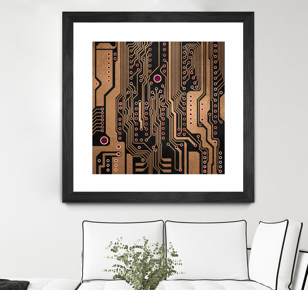 PCB / Version 3 by Elisabeth Fredriksson on GIANT ART - yellow digital painting