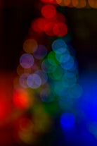 Bokeh Christmas Tree by Alvaro Gonzalez on GIANT ART - blue photo manipulation