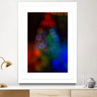 Bokeh Christmas Tree by Alvaro Gonzalez on GIANT ART - blue photo manipulation