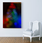 Bokeh Christmas Tree by Alvaro Gonzalez on GIANT ART - blue photo manipulation