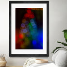 Bokeh Christmas Tree by Alvaro Gonzalez on GIANT ART - blue photo manipulation